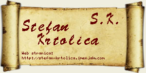Stefan Krtolica vizit kartica
